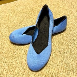 Rothy’s Carolina blue merino wool flat